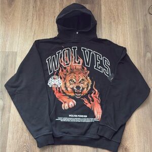Darc Sport Premium Vintage Collection Wolves Club Blaze Vintage Pierce Hoodie M